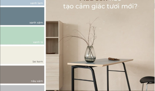 NÊN CHỌN MÀU SƠN NÀO ĐỂ TẠO CẢM GIÁC TƯƠI MỚI ?